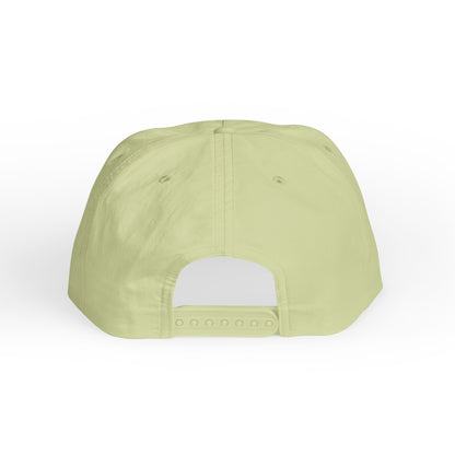 back view of lime retro surf surf cap by blue water apparel