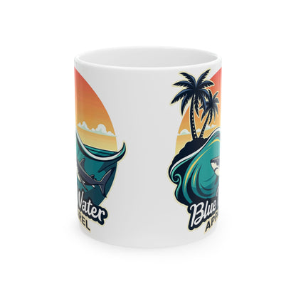 Shark Wave 11oz. Ceramic Mug by Blue Water Apparel