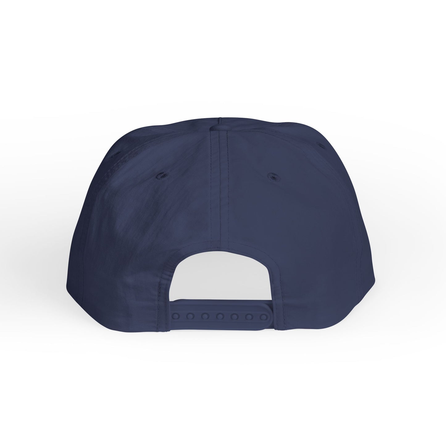 back view of cobalt retro surf surf cap by blue water apparel