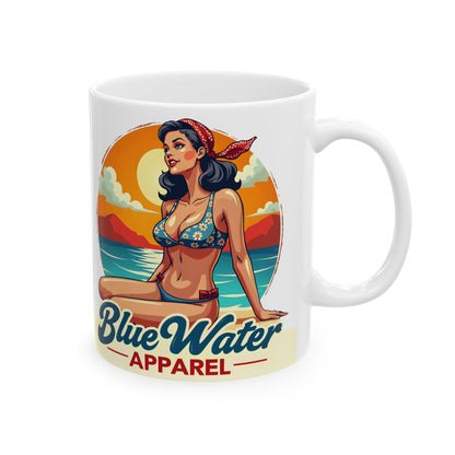 Vintage Pin-Up 11oz. Mug by Blue Water Apparel