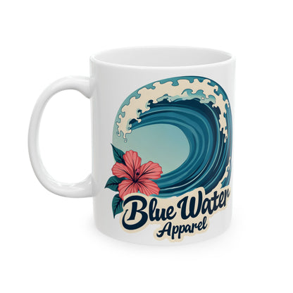 Hibiscus Wave 11oz. Mug by Blue Water Apparel
