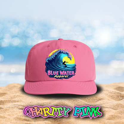 Retro Graphic Surf Cap - Neon Surfer by Blue Water Apparel