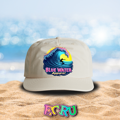 Retro Graphic Surf Cap - Neon Surfer by Blue Water Apparel