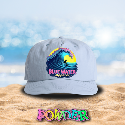 Retro Graphic Surf Cap - Neon Surfer by Blue Water Apparel