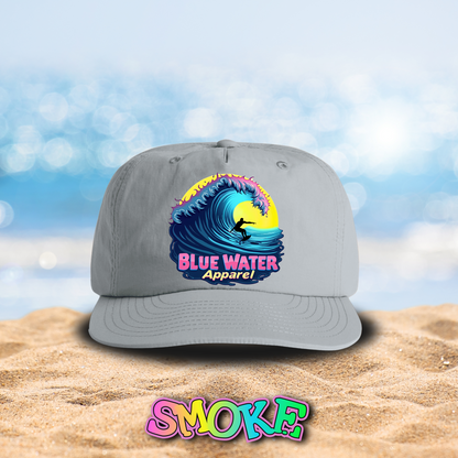 Retro Graphic Surf Cap - Neon Surfer by Blue Water Apparel