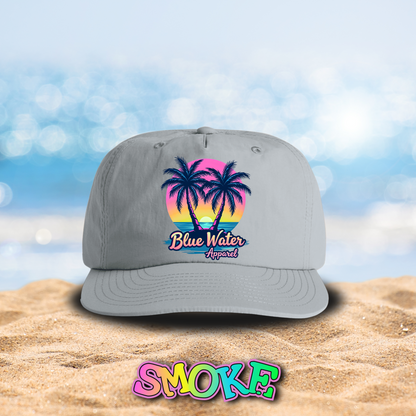 Retro Graphic Surf Cap - Neon Tropics by Blue Water Apparel