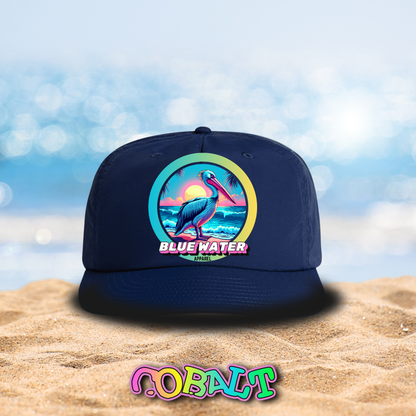 Retro Graphic Surf Cap - Retro Pelican by Blue Water Apparel