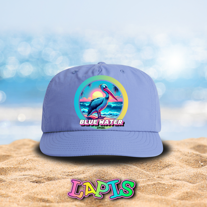 Retro Graphic Surf Cap - Retro Pelican by Blue Water Apparel