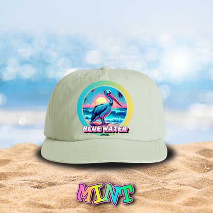 Retro Graphic Surf Cap - Retro Pelican by Blue Water Apparel