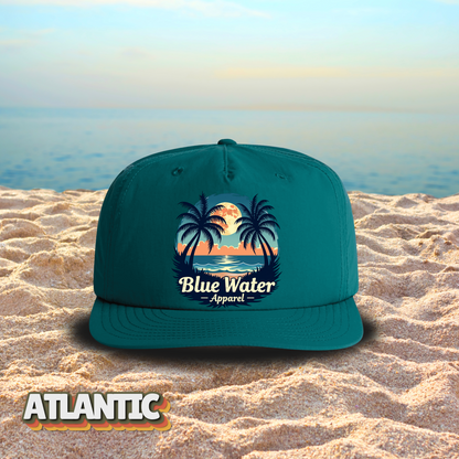 Vintage Graphic Surf Cap - Tropical Moon by Blue Water Apparel