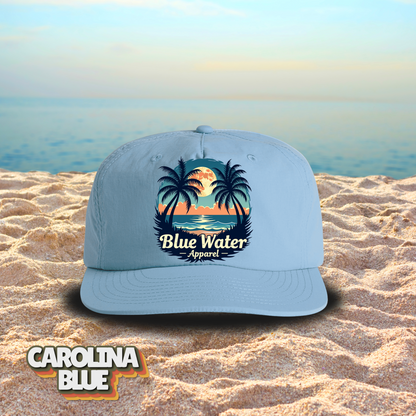 Vintage Graphic Surf Cap - Tropical Moon by Blue Water Apparel