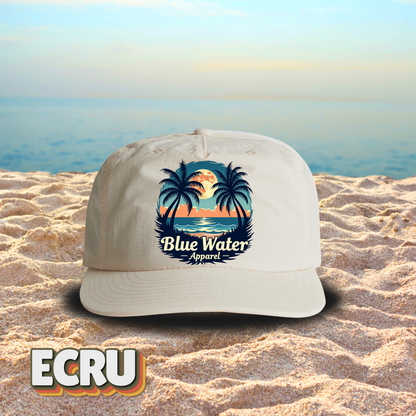 Vintage Graphic Surf Cap - Tropical Moon by Blue Water Apparel