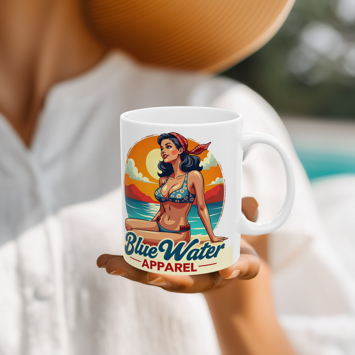 Vintage Pin-Up 11oz. Mug by Blue Water Apparel