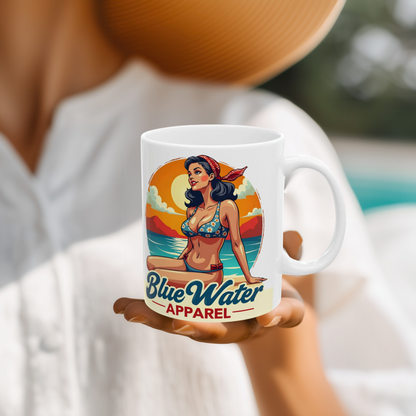 Vintage Pin-Up 11oz. Mug by Blue Water Apparel