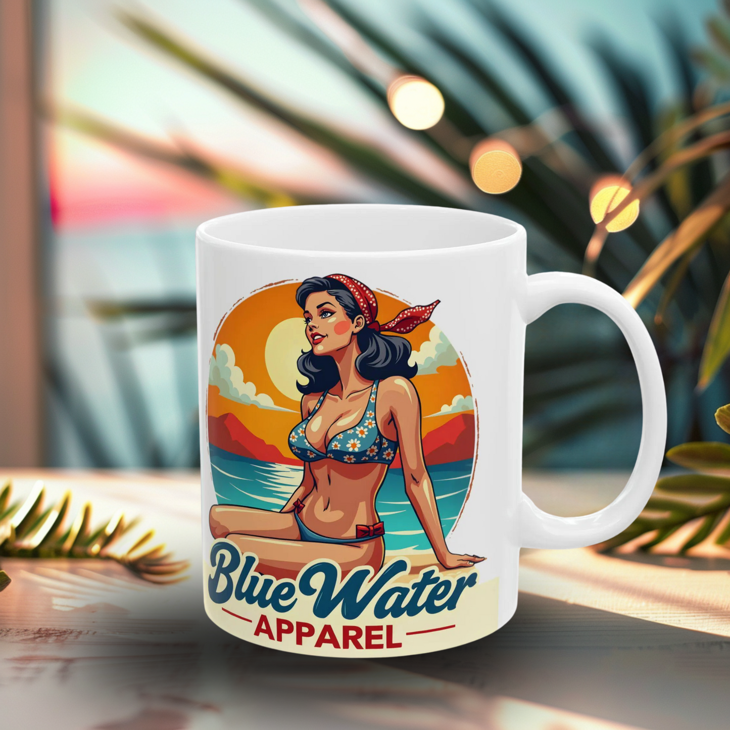 Vintage Pin-Up 11oz. Mug by Blue Water Apparel