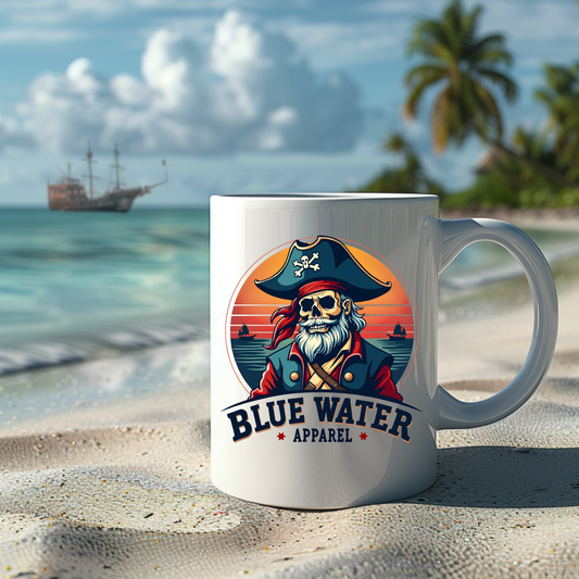 Vintage Pirate 11oz Ceramic Mug by Blue Water Apparel