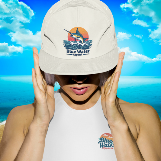 Vintage Graphic Surf Cap - Vintage Marlin by Blue Water Apparel