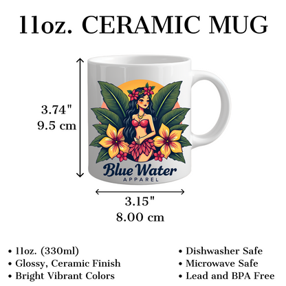 Island Girl 11oz. Ceramic Mug by Blue Water Apprel