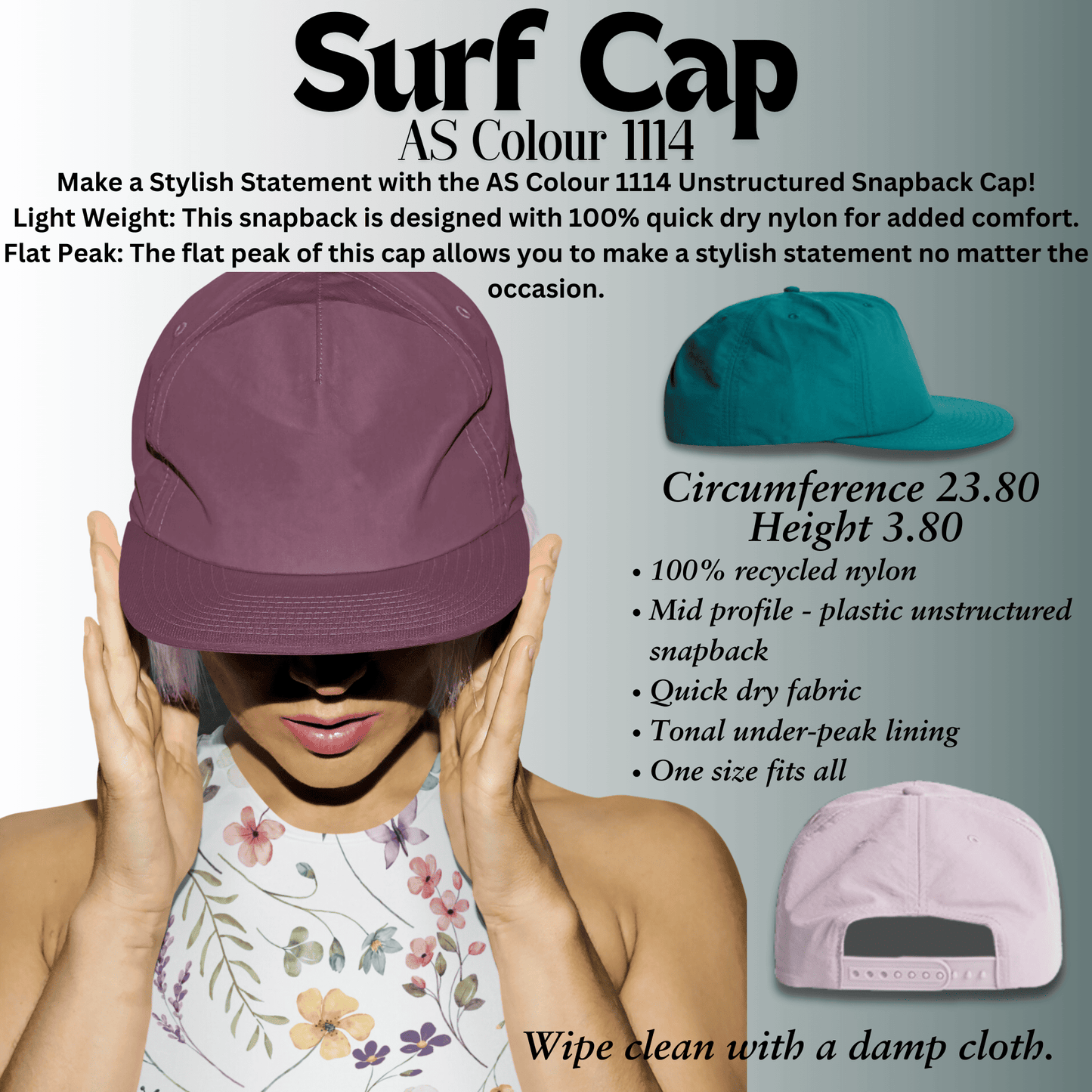 Vintage Graphic Surf Cap - Vintage Surf by Blue Water Apparel