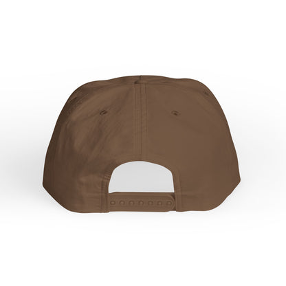 back view of walnut surf cap with snapback 