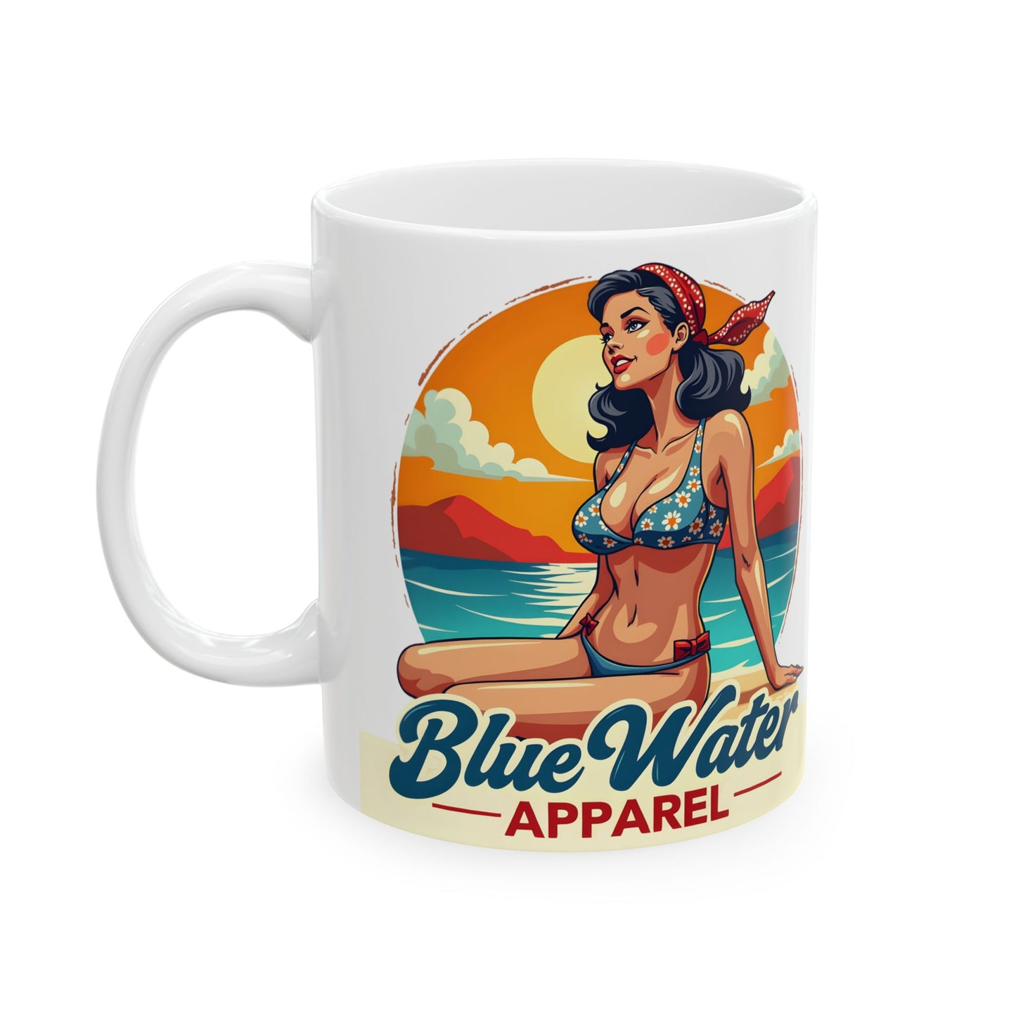 Vintage Pin-Up 11oz. Mug by Blue Water Apparel