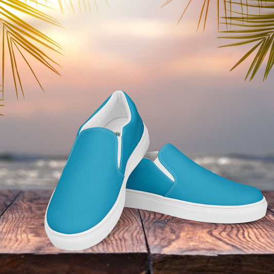 Aqua Women’s Slip-On Canvas Shoes to Match Our Retro Collection T-shirts!