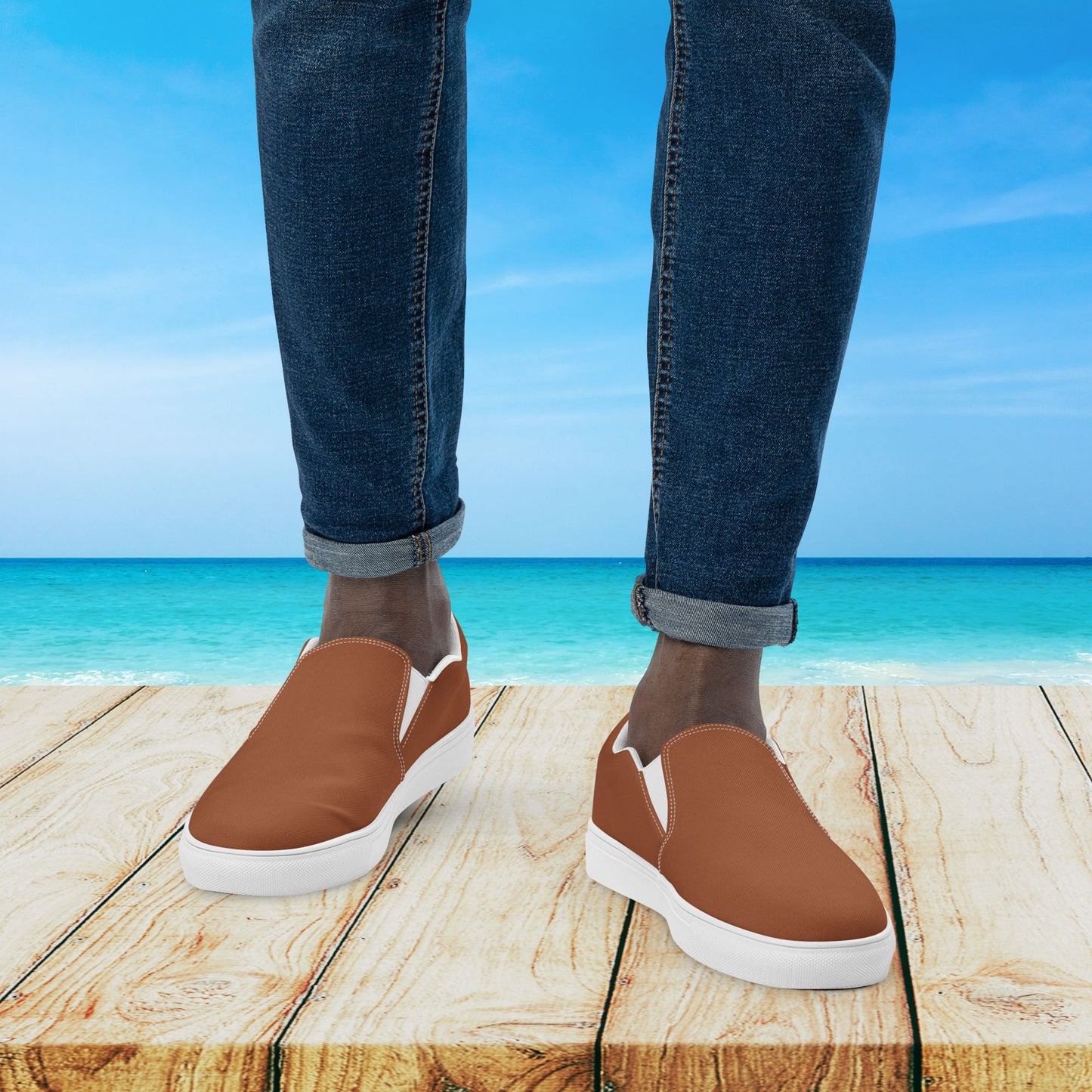 Autumn Men's Slip-On Canvas Shoes to Match Our Vintage Collection T-Shirts!