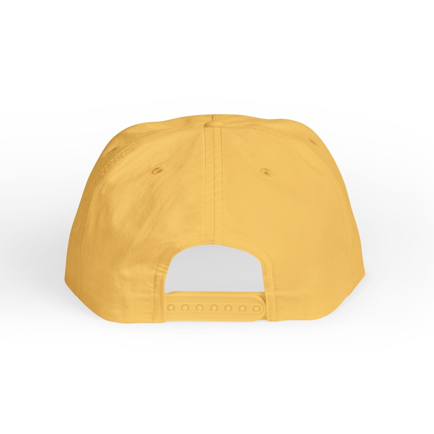 flat lay back of sunset tropical sunset surf cap by blue water apparel