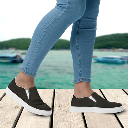 Black Women’s Slip-On Canvas Shoes to Match Our Retro Collection T-Shirts!