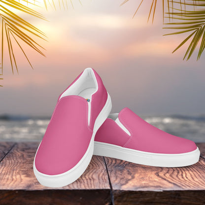 Charity Pink Women’s Slip-On Canvas Shoes to Match Our Retro Collection T-Shirts!
