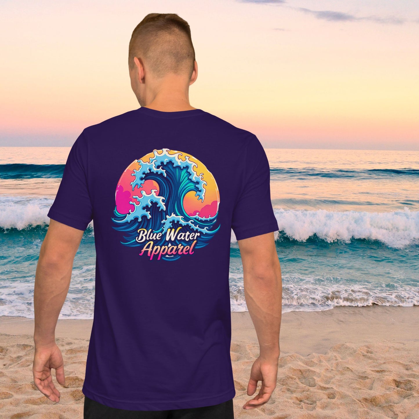 Retro Graphic Tee - Retro Wave by Blue Water Apparel