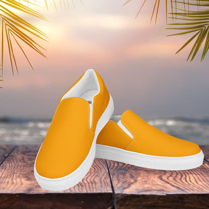 Gold Women’s Slip-On Canvas Shoes to Match Our Vintage Collection Tshirts!