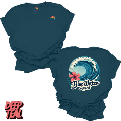 Vintage Graphic Tee - Hibiscus Wave by Blue Water Apparel
