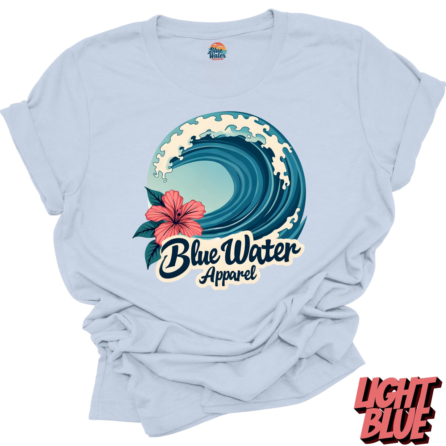 Vintage Graphic Tee - Hibiscus Wave by Blue Water Apparel