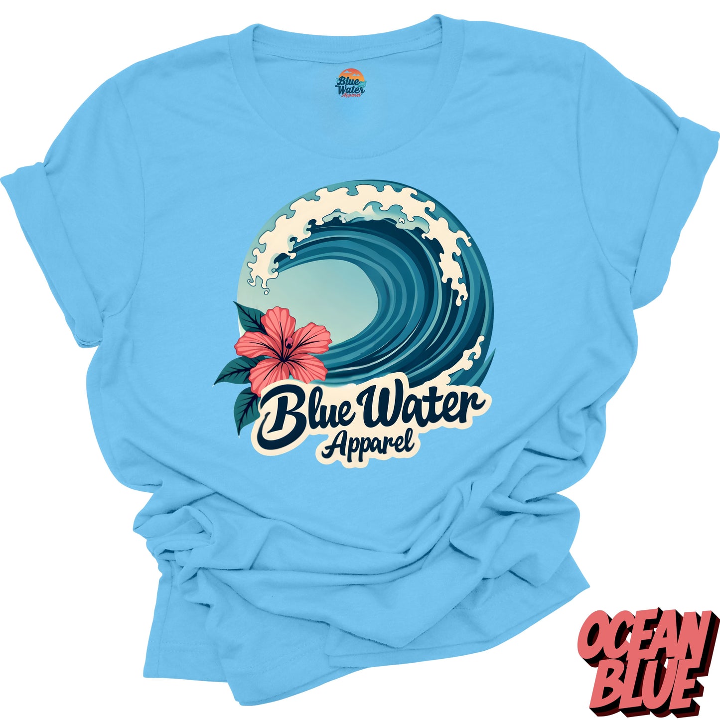 Vintage Graphic Tee - Hibiscus Wave by Blue Water Apparel