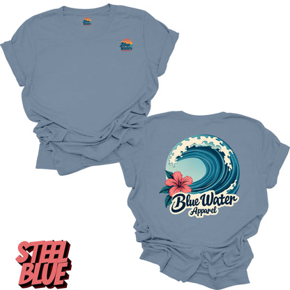 Vintage Graphic Tee - Hibiscus Wave by Blue Water Apparel