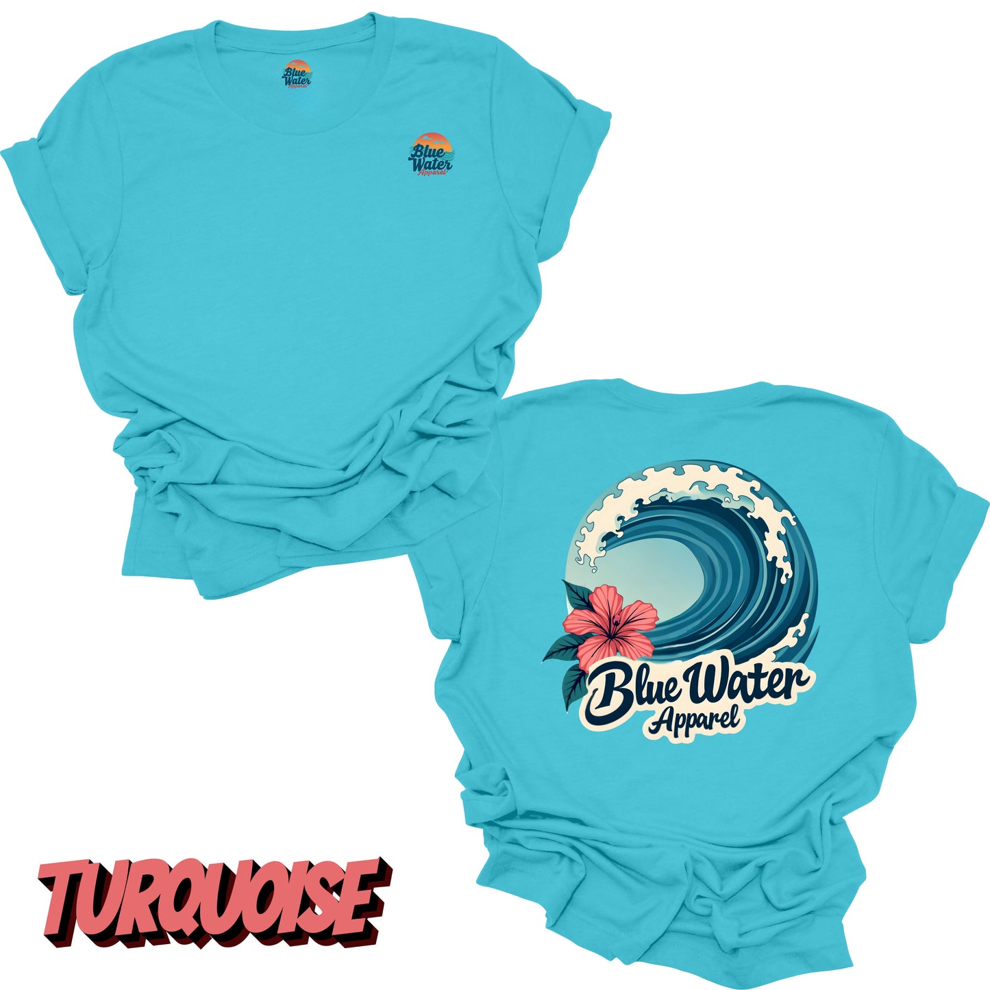 Vintage Graphic Tee - Hibiscus Wave by Blue Water Apparel