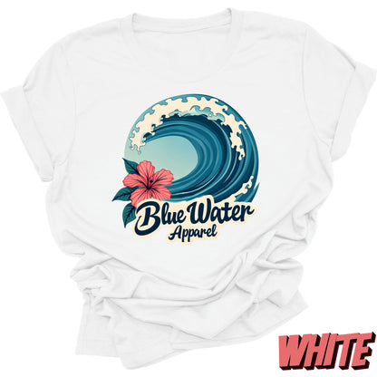 Vintage Graphic Tee - Hibiscus Wave by Blue Water Apparel