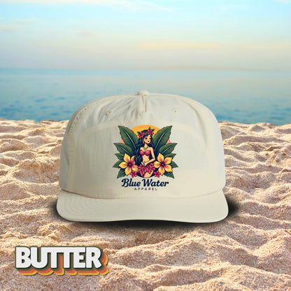Vintage Graphic Surf Cap - Island Girl by Blue Water Apparel
