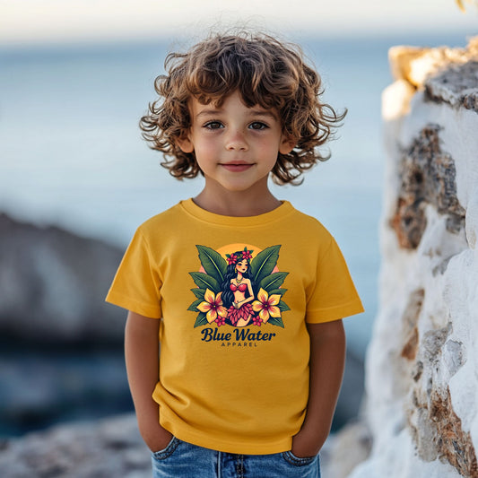 Vintage Graphic Kid's Tee - Island Girl by Blue Water Apparel