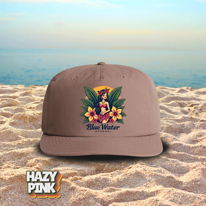 Vintage Graphic Surf Cap - Island Girl by Blue Water Apparel