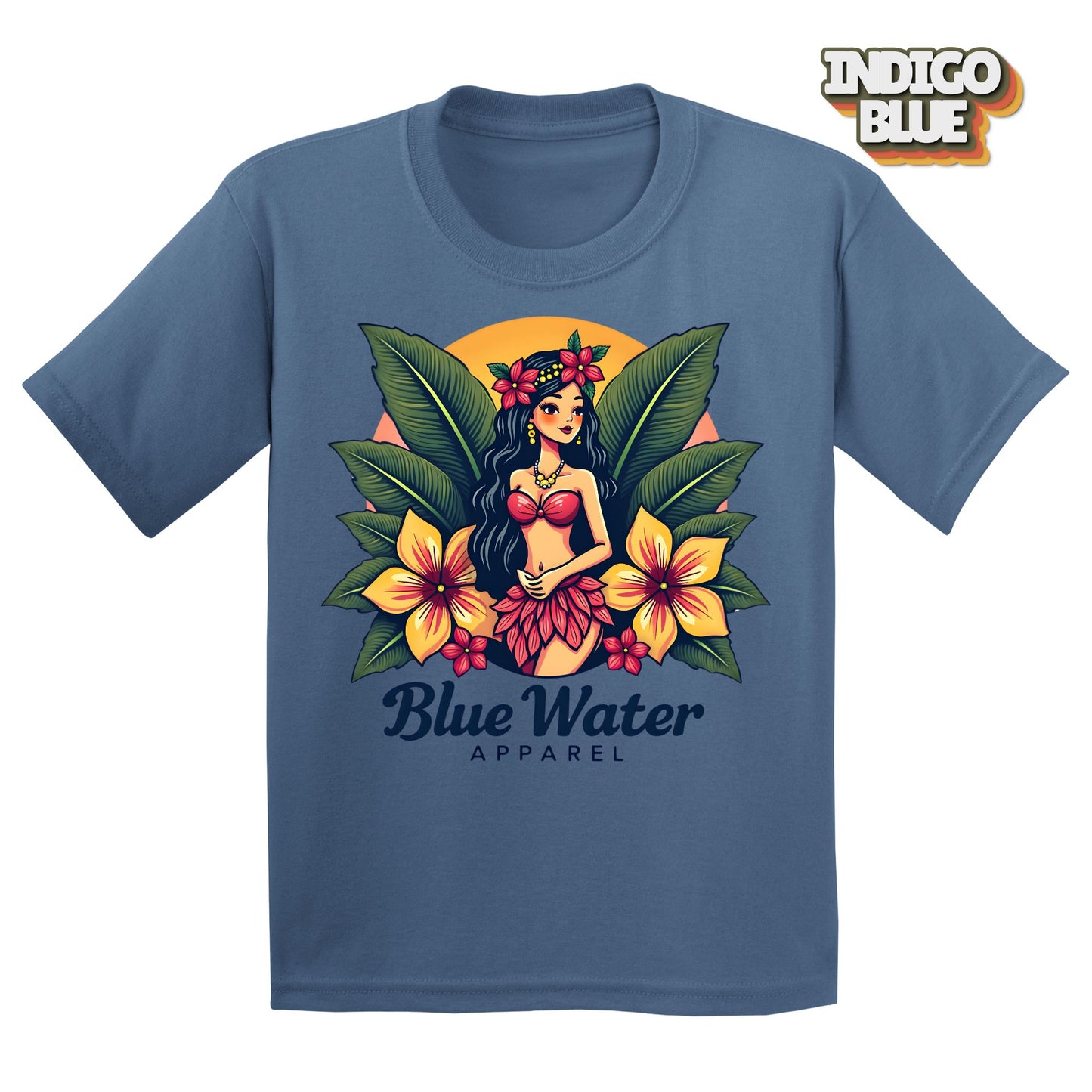 Vintage Graphic Kid's Tee - Island Girl by Blue Water Apparel