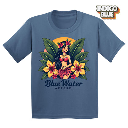Vintage Graphic Kid's Tee - Island Girl by Blue Water Apparel