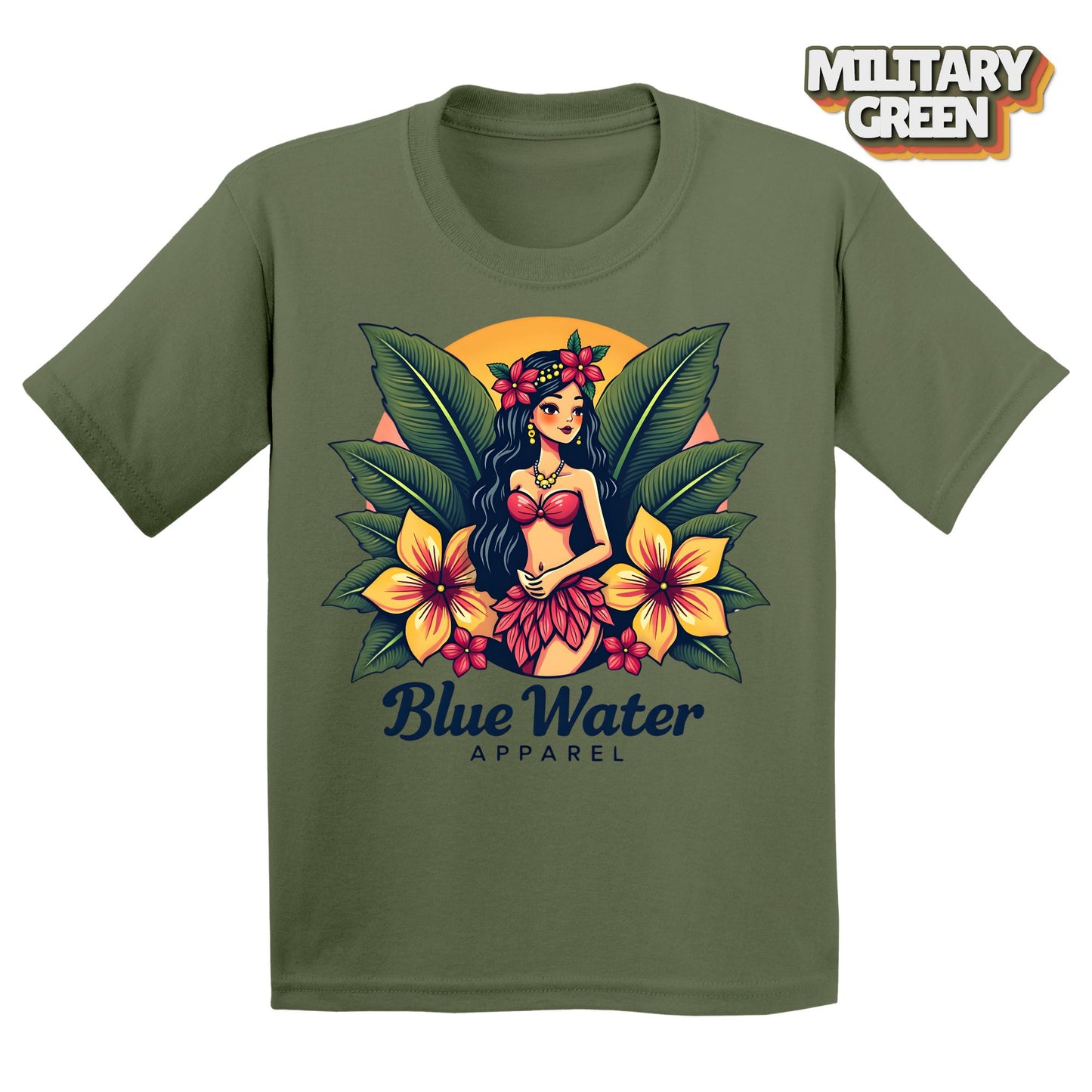 Vintage Graphic Kid's Tee - Island Girl by Blue Water Apparel
