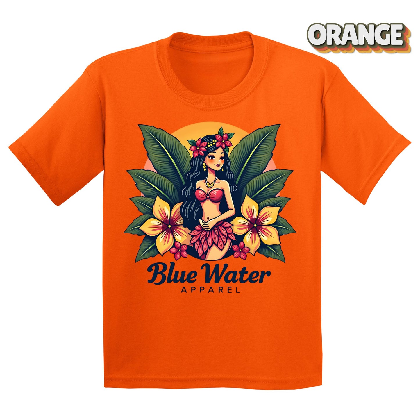 Vintage Graphic Kid's Tee - Island Girl by Blue Water Apparel