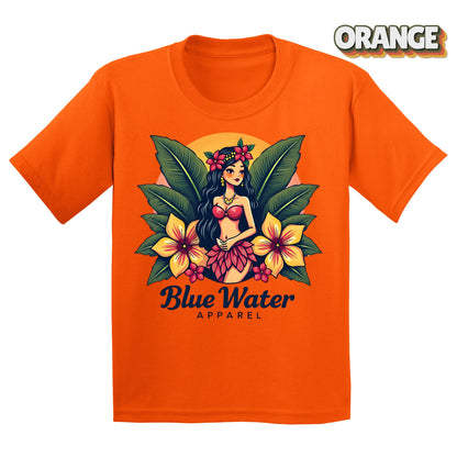Vintage Graphic Kid's Tee - Island Girl by Blue Water Apparel