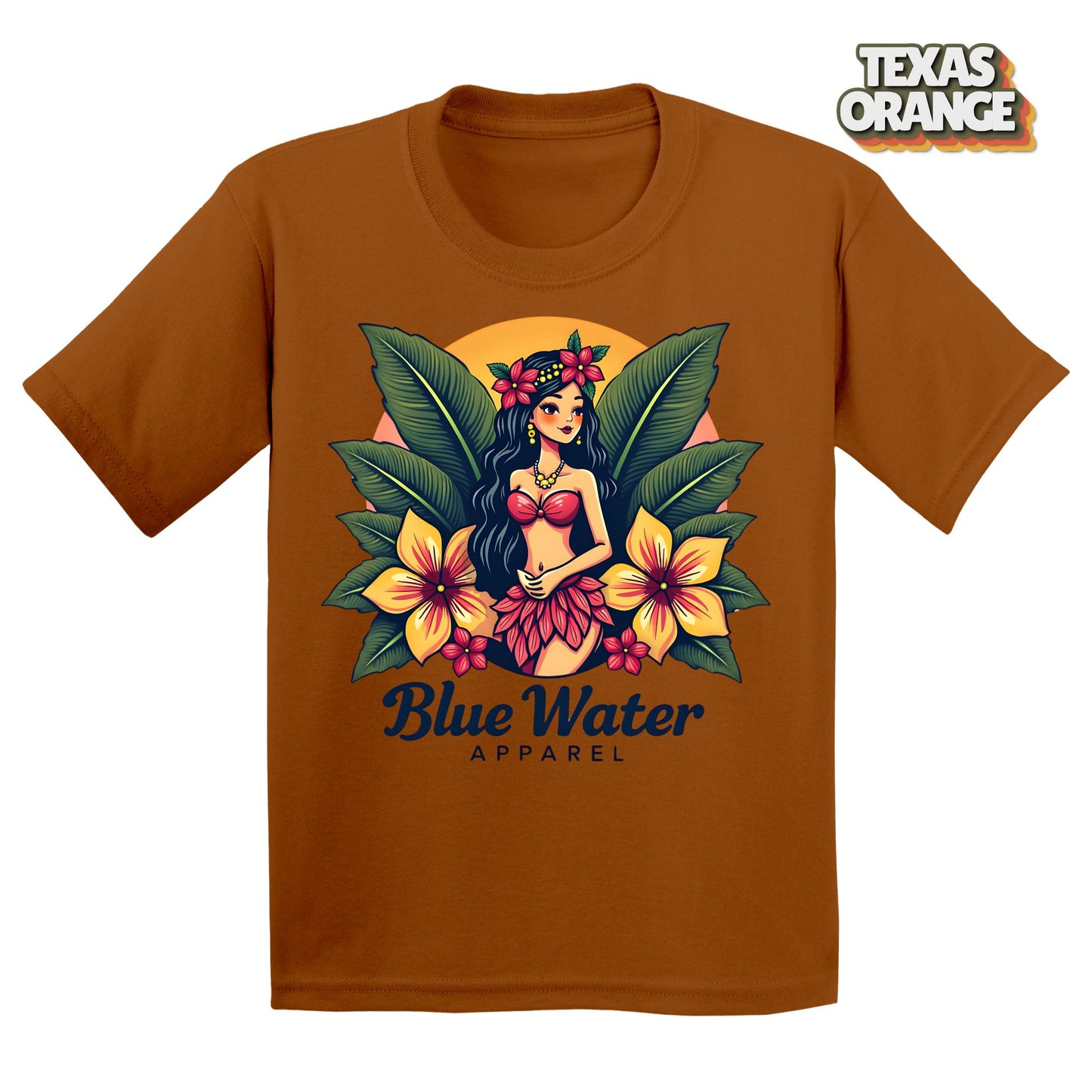 Vintage Graphic Kid's Tee - Island Girl by Blue Water Apparel