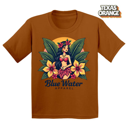 Vintage Graphic Kid's Tee - Island Girl by Blue Water Apparel