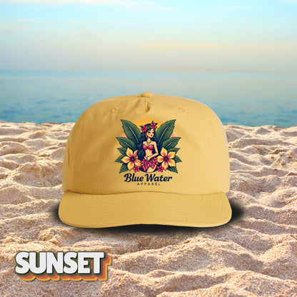 Vintage Graphic Surf Cap - Island Girl by Blue Water Apparel