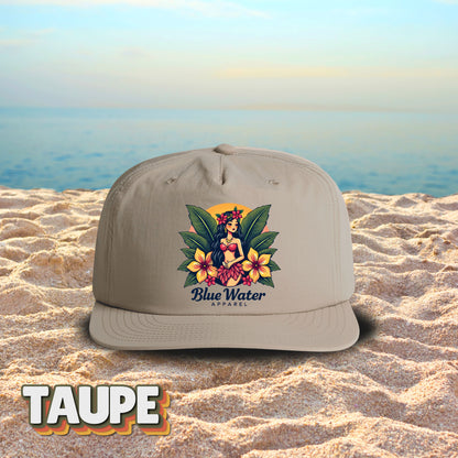 Vintage Graphic Surf Cap - Island Girl by Blue Water Apparel